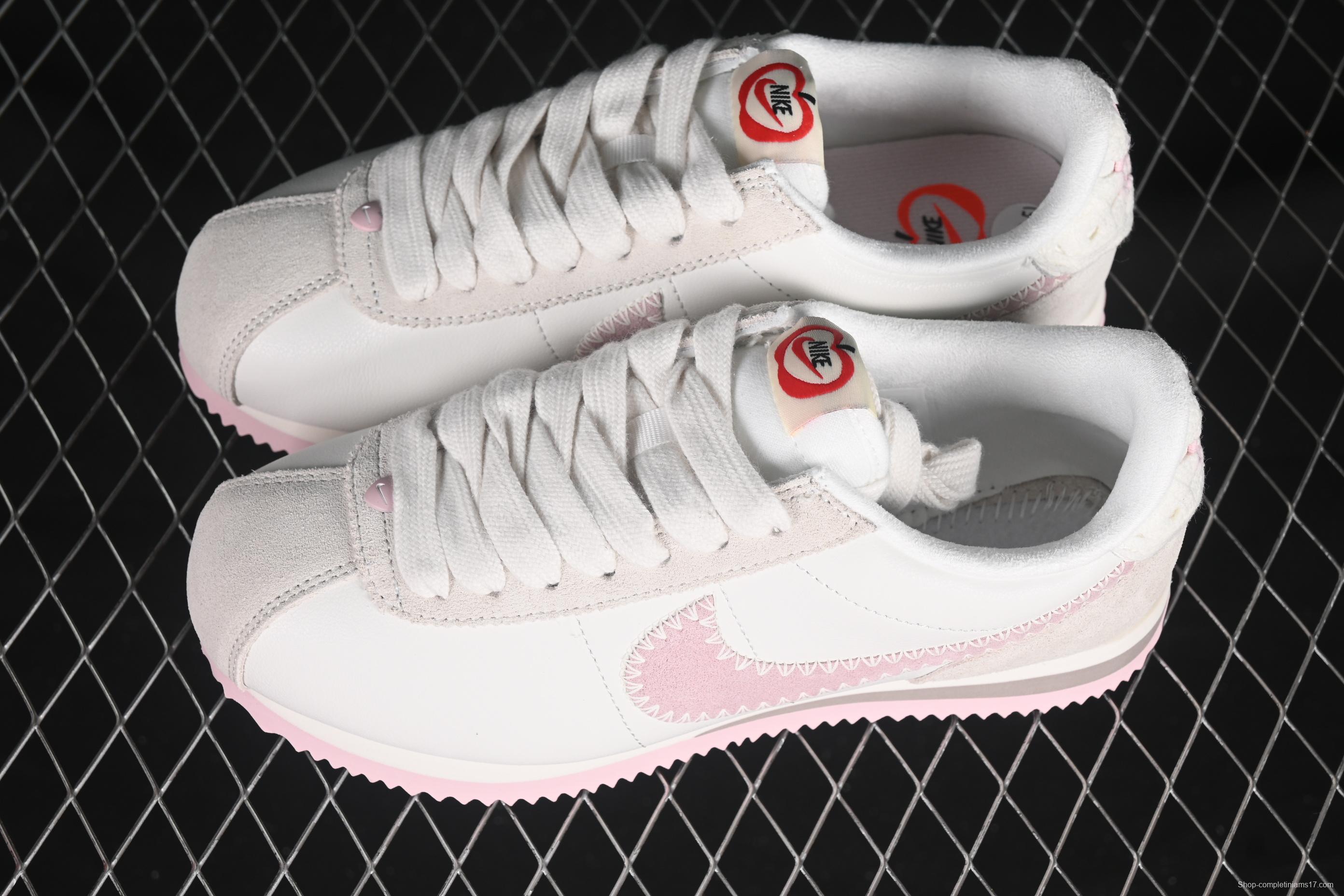 Nike Classic Cortez Leather Valentine's Day Forrest Gump Retro Original Leather Running Shoes - HV6012-161