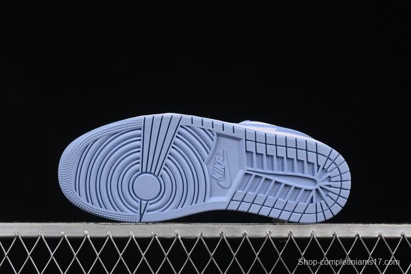 Nike Air Jordan 1 Low AJ1 White Blue Casual Sneakers - DC0774-142