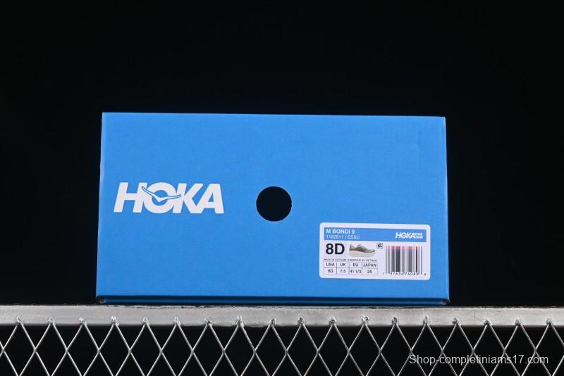 HOKA ONE ONE Bondi 9 Cushioned Running Shoes with Soft EVA Midsole - 1162011 SSSC