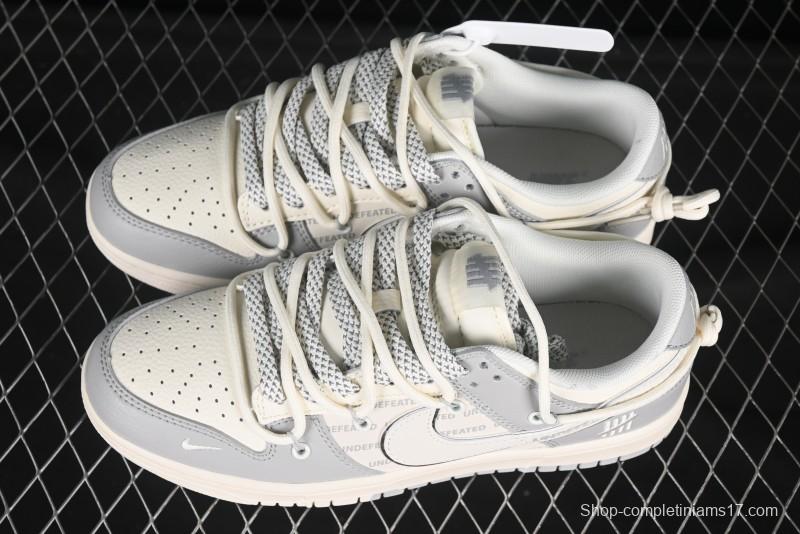 Nike SB Dunk Low UN Series Strap Swoosh White Anniversary Custom Low-Top Casual Skate Shoes - DM6868-079