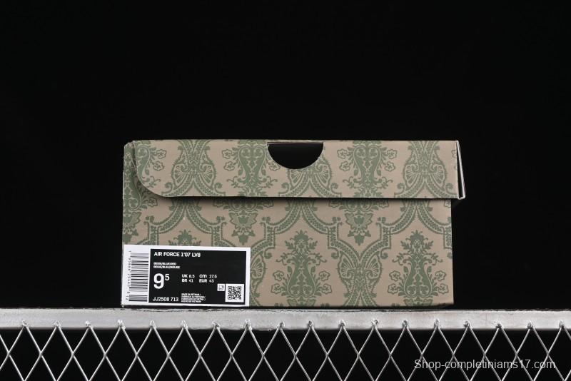 Nike Air Force 1'07 Low Gucci Collaboration Blue Red Swoosh Casual Sneakers - JJ2508-713