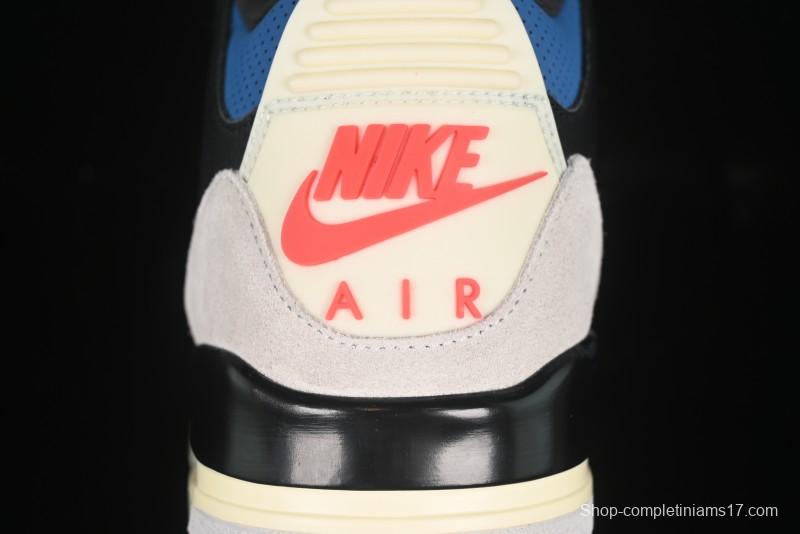 Nike Air Jordan 3 Retro OG Rare Air Sneakers with Small Reverse Swoosh - IB8967-004