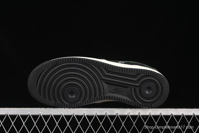 Nike Air Force 1'07 Low Chrome Hearts Collaboration Black Green Swoosh Casual Sneakers - KK1988-074