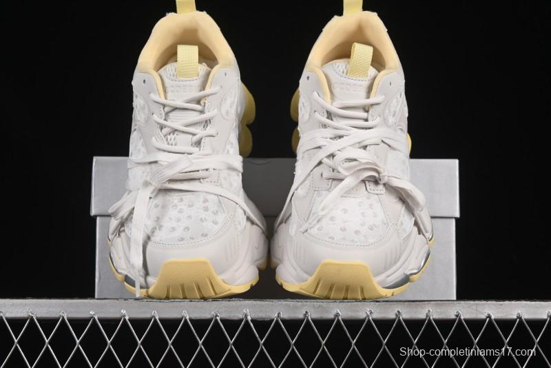 GG-CC Star Same Style Lace-up Hollow Out Dad Shoes with 5cm Height Increasing Sole - G25U9988