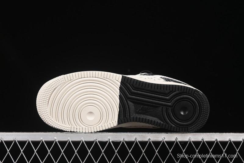 Nike Air Force 1 '07 Low LV Collaboration Double Print Denim Casual Sneakers - YX5066-317