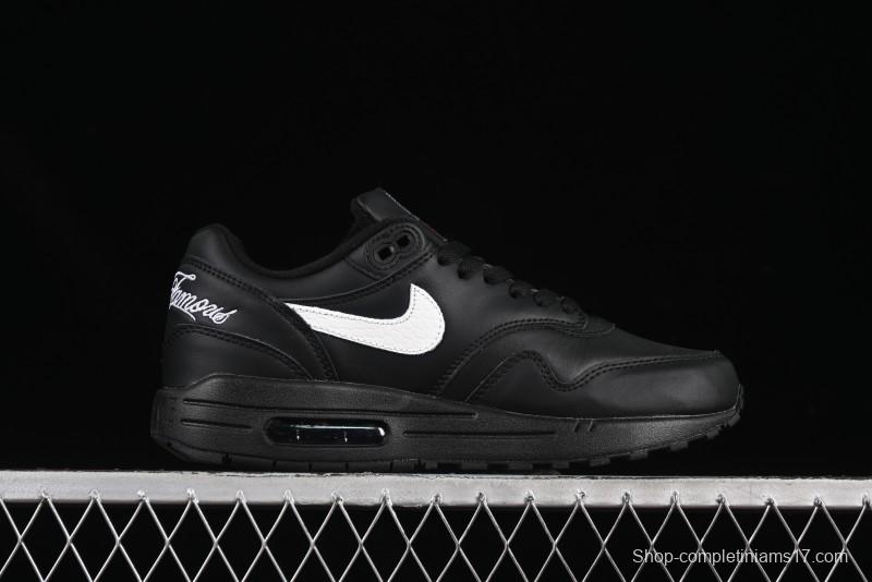 Nike Air Max 1 Retro Running Shoes with Half-Sole Air Cushion - HF8813-001