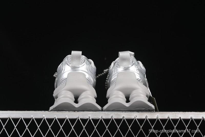 GG-CC Star Same Style Lace-up Hollow Out Dad Shoes with 5cm Height Increase - G25X269