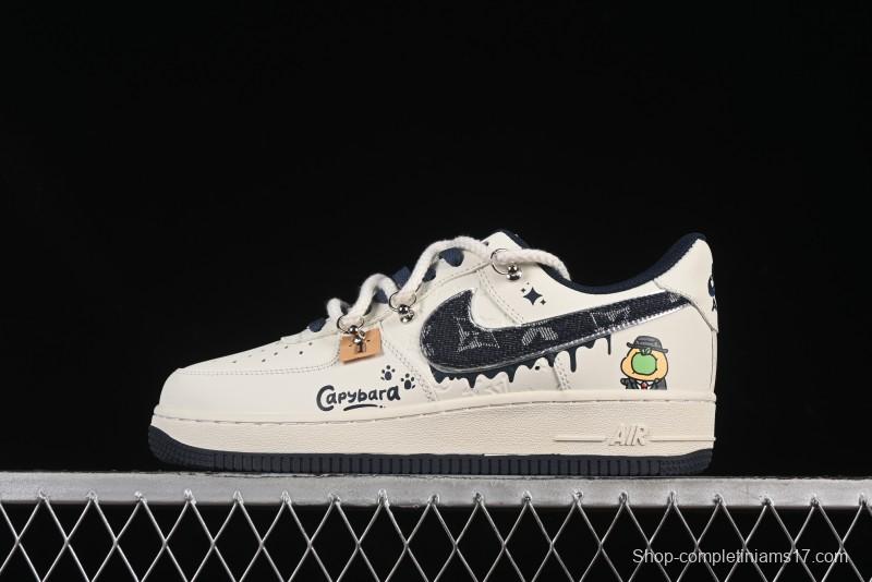 Nike Air Force 1 '07 Low x Capybara "Pour milkBape" Casual Sneakers - LV0506-110