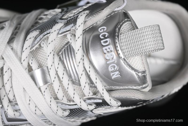 GG-CC Star-Design Lace-Up Hollow-Out Platform Sneakers with 5cm Height Boost - G25U9789