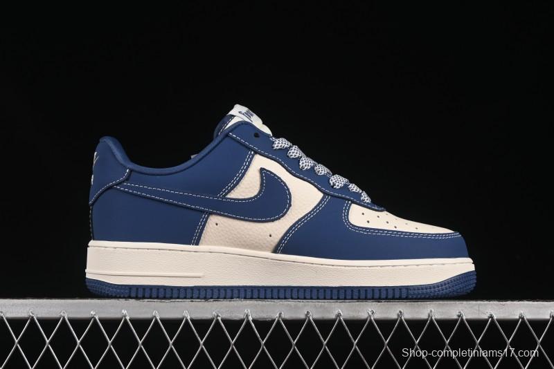 Nike Air Force 1'07 Low FOG Collaboration Beige Blue Ripple Casual Sneakers - KK1988-079