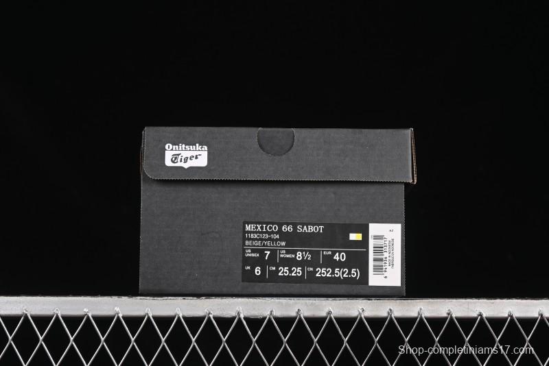 Onitsuka Tiger Mexico 66 Sabot Slip-On Shoes with Breathable Mesh Upper - 1183C123-104