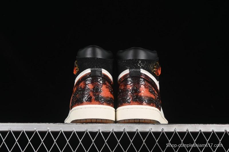 Nike Air Jordan 1 High Retro OG "CNY" Basketball Shoes with Traditional Chinese Auspicious Elements - IB3165-091