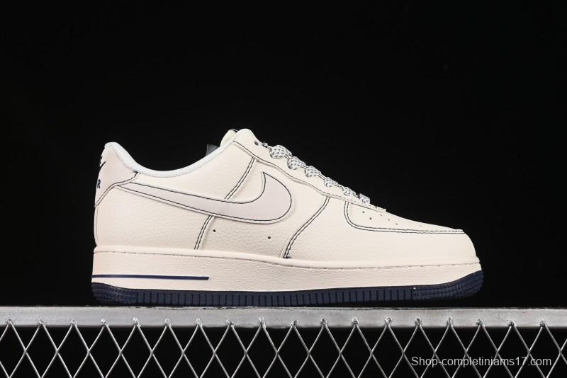Nike Air Force 1 '07 Low LV Collaboration Black Swoosh Logo Casual Sneakers - XX3168-160