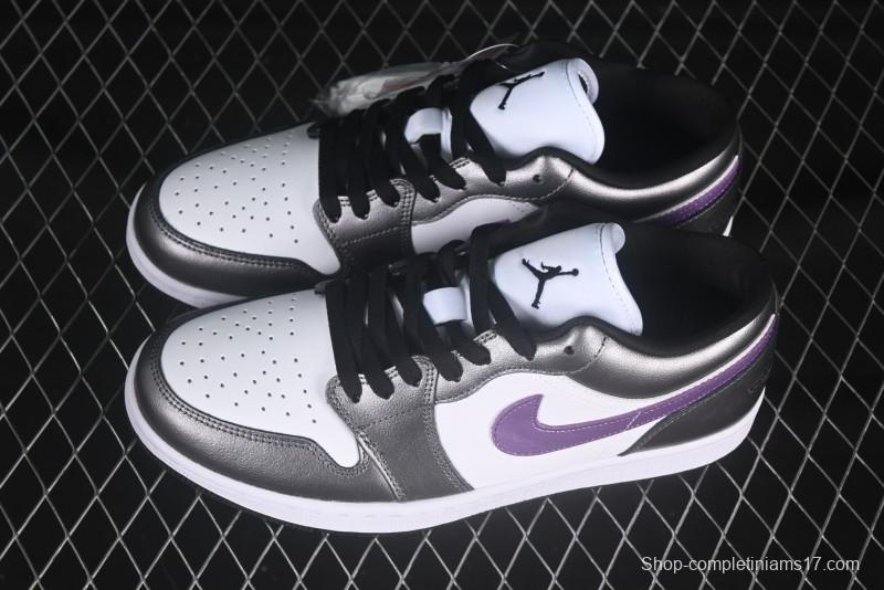 Nike Air Jordan 1 Low AJ1 Dark Purple Low-Top Casual Lifestyle Sneakers - HJ5910-105