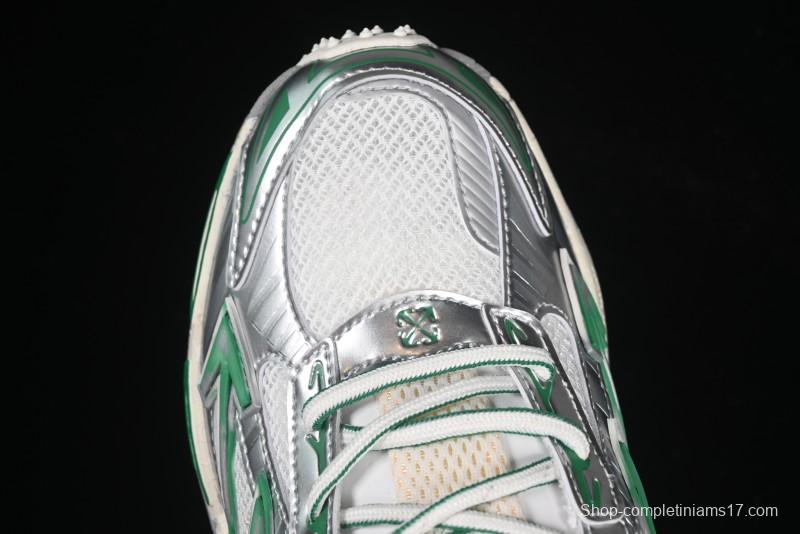 Off-White Be Right Tie-Dye Green Low-Top Lifestyle Casual Shoes - X.E5