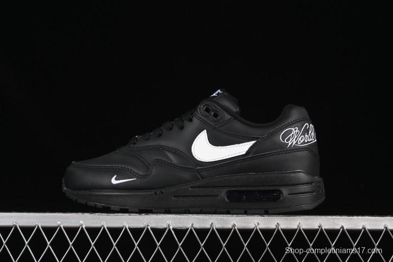 Nike Air Max 1 Retro Running Shoes with Half-Sole Air Cushion - HF8813-001