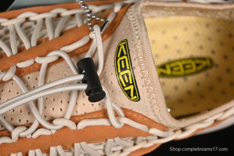 Keen Uneek Flat-M Woven Elastic Outdoor Sandals for Hiking and Water Activities - 1014097 Brown