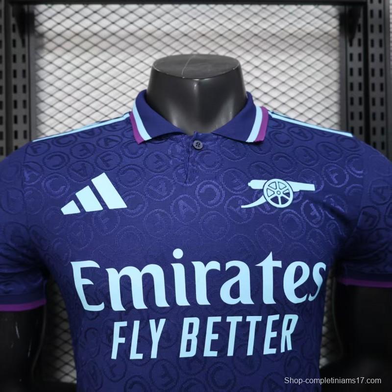 Player Version 25/26 Arsenal Blue with Geometric Pattern Jersey