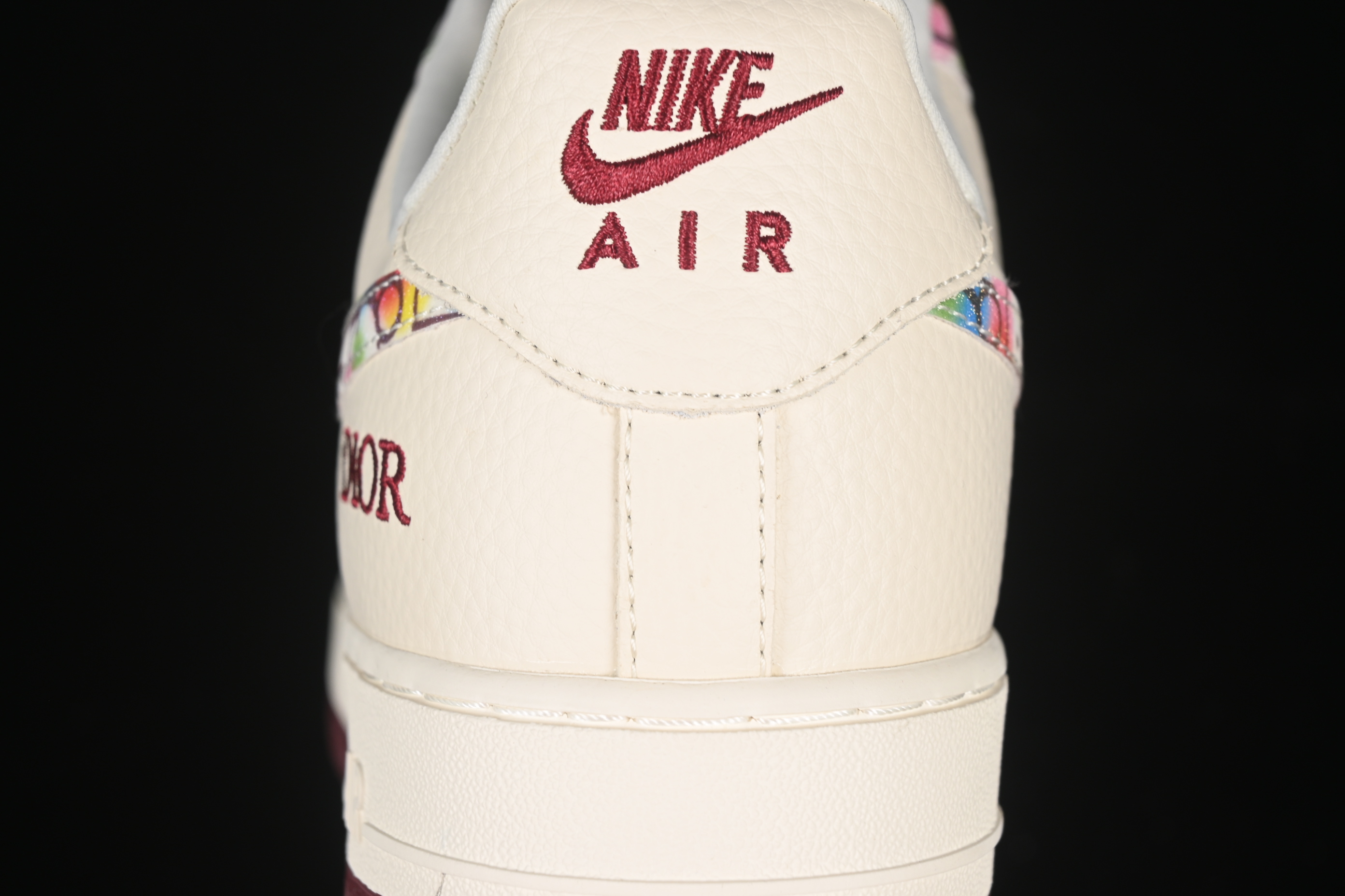 Nike Air Force 1'07 Low Dior Collaboration Floral Embroidery Casual Sneakers - DF0188-063