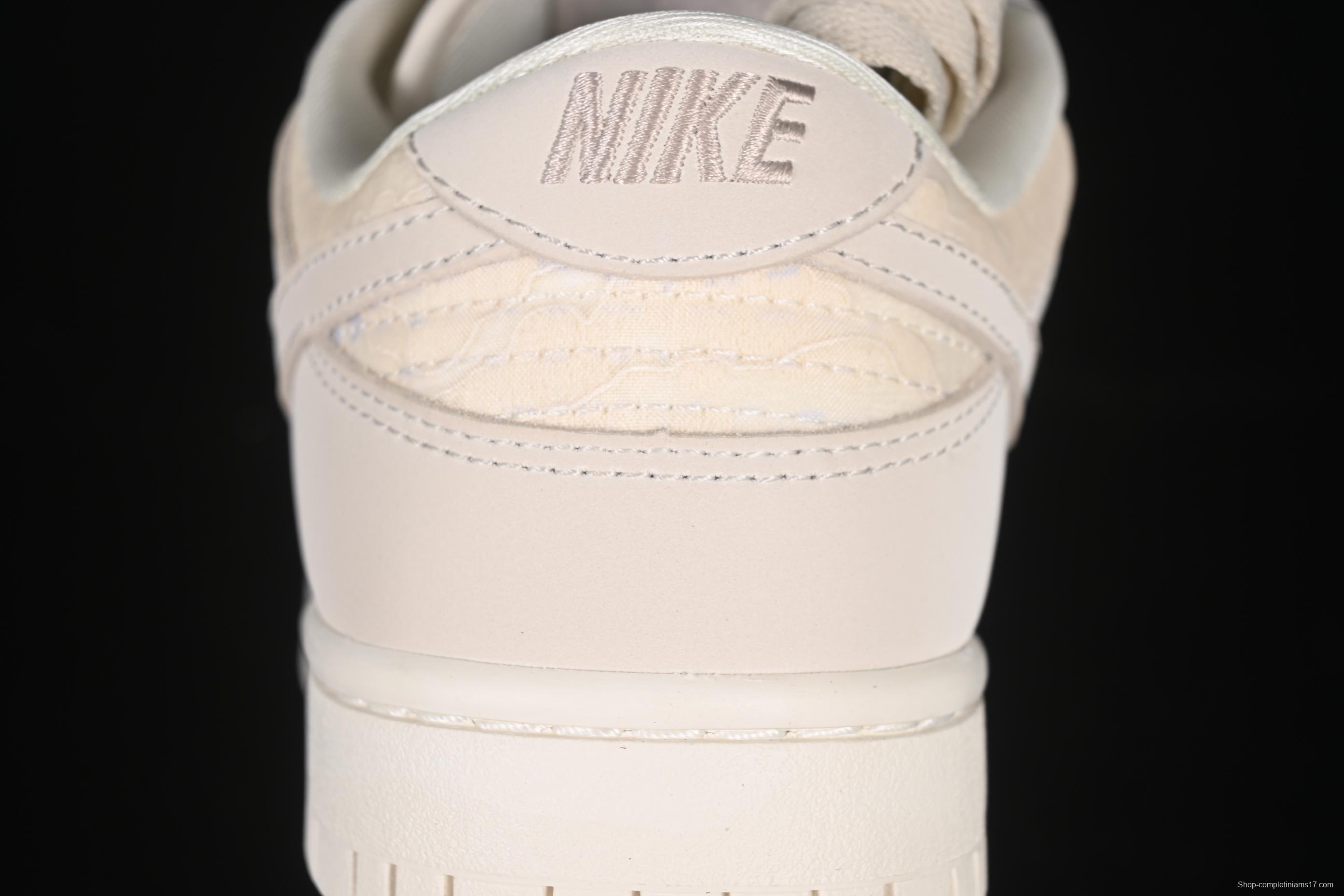 Nike SB Dunk Low Light Orewood Brown Lace Floral Skate Shoes - HJ5870-100