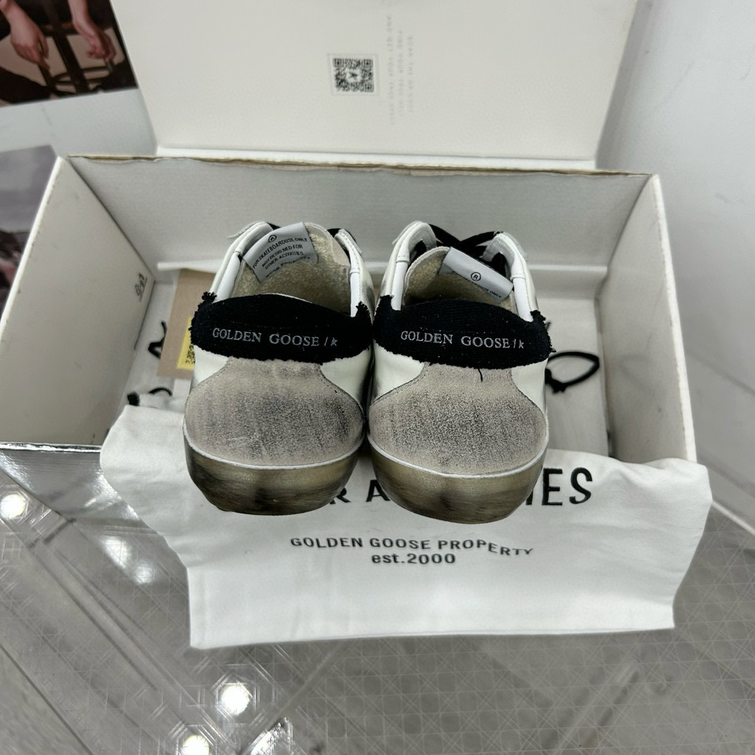 2025 Men GGDB White Black Leather Suede Sneakers SUPER STAR