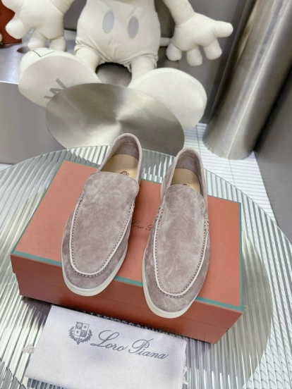 2024 Unisex LP Light Pink Suede Loafers MJ00270