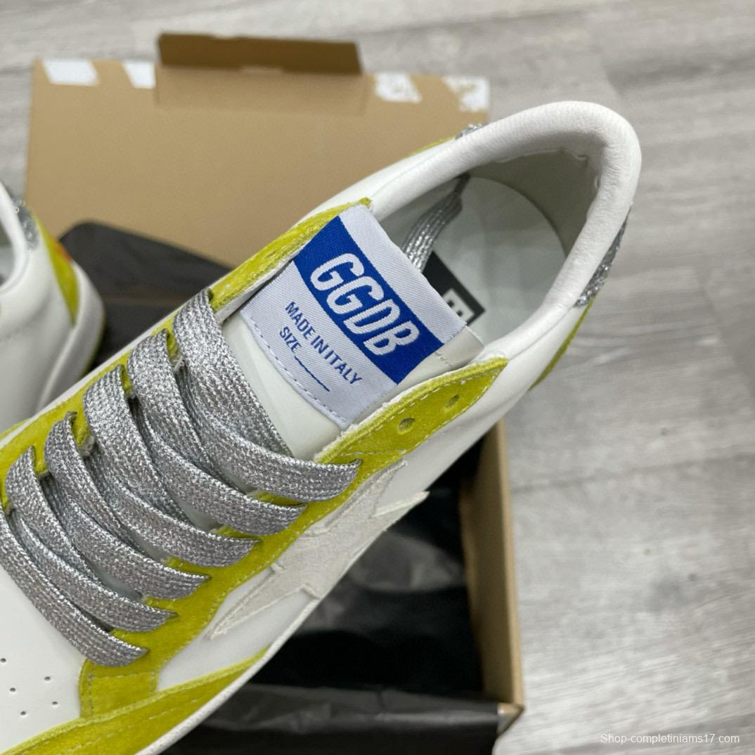 2024 Unisex GGDB White Yellow Suede Leather Sneaker MJ00260