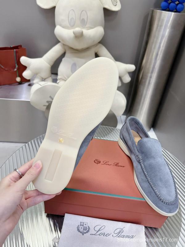 2025 Men Le Parmentier Grey Suede Loafers LY00260
