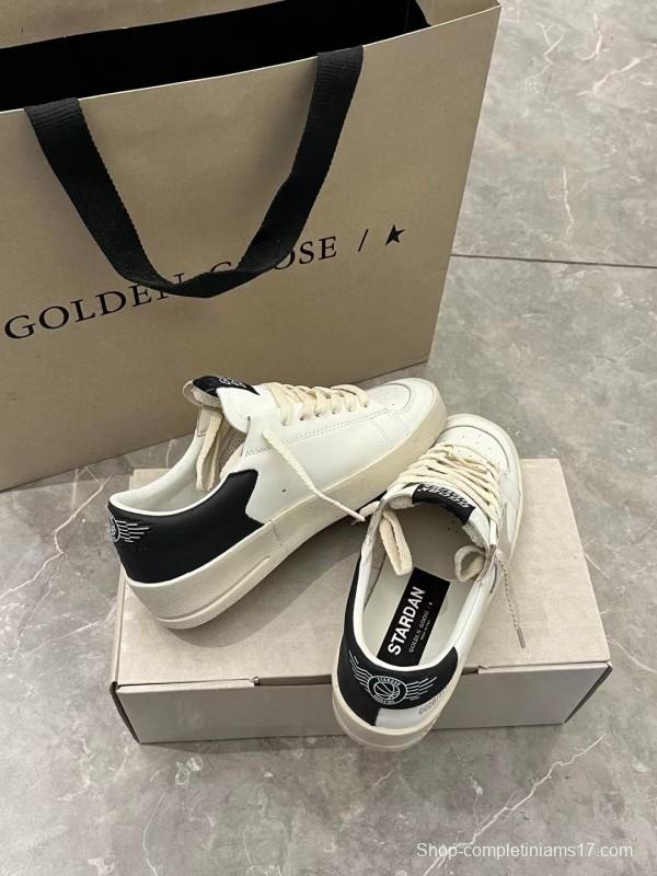 2024 Unisex GGDB White Black Leather Low Top Sneakers MJ00260