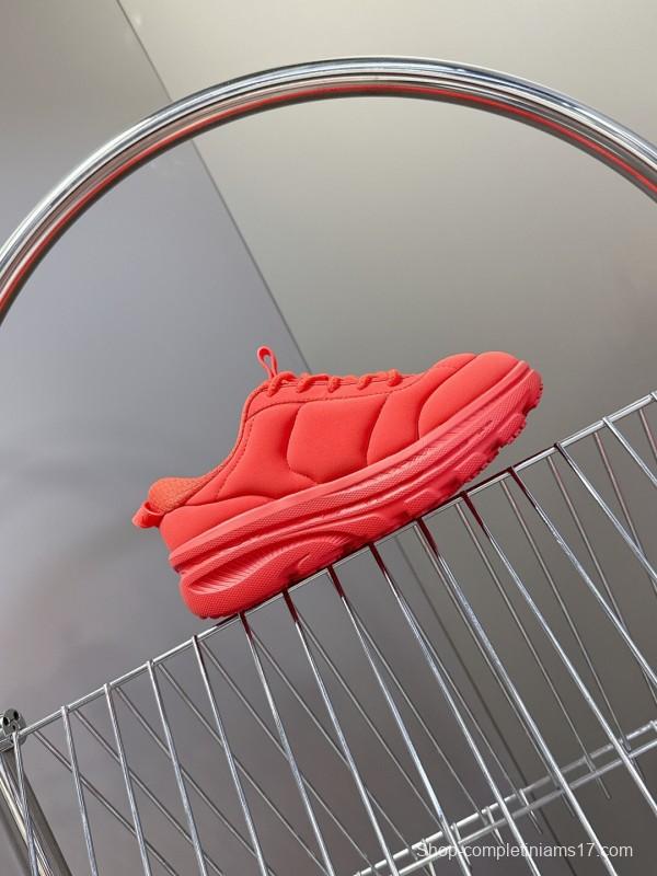 2025 Women Marni Red Fabric Sneakers