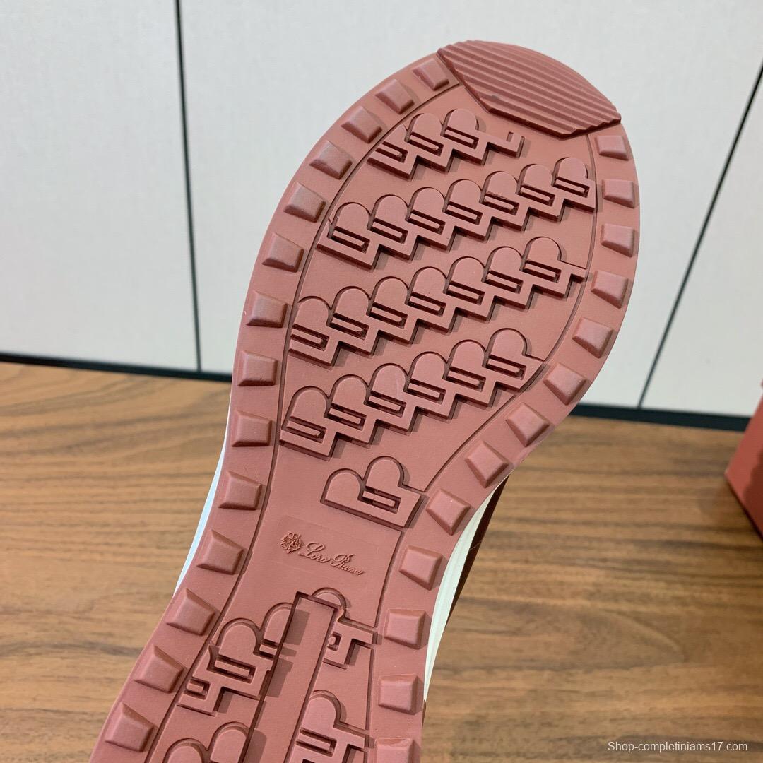 2025 Unisex Le Parmentier Brown Suede Leather Casual Sneakers