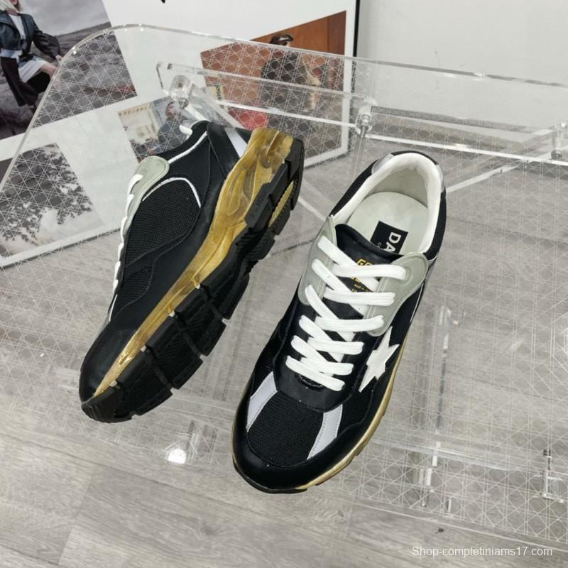 2024 Men GGDB Black White Suede Mesh Sneakers
