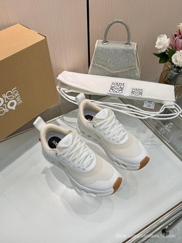 2025 Unisex Loewe White Green Orange Blue Black Grey Polyester Mesh Running Shoes Loewe X On KFY00300