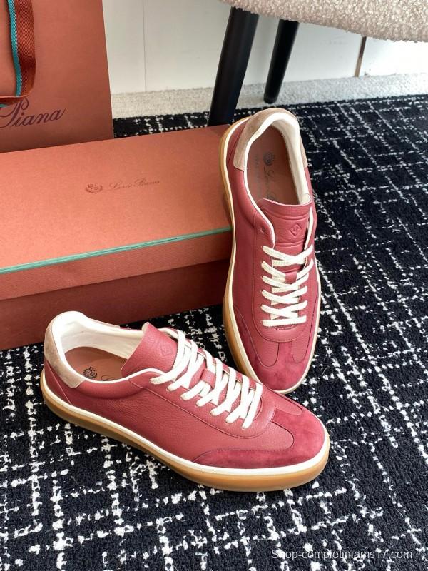 2024 Unisex LP Red Pink Leather Sneakers MJ00320