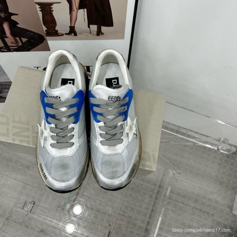 2024 Unisex GGDB Silver Blue White Mesh Sneaker