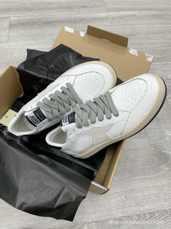 2024 Unisex GGDB White Black Leather Low Top Sneakers MJ00260