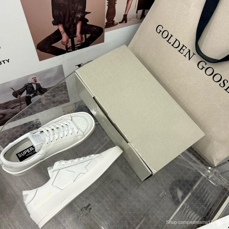 2024 Unisex GGDB White Leather Low Top Sneakers MJ00260