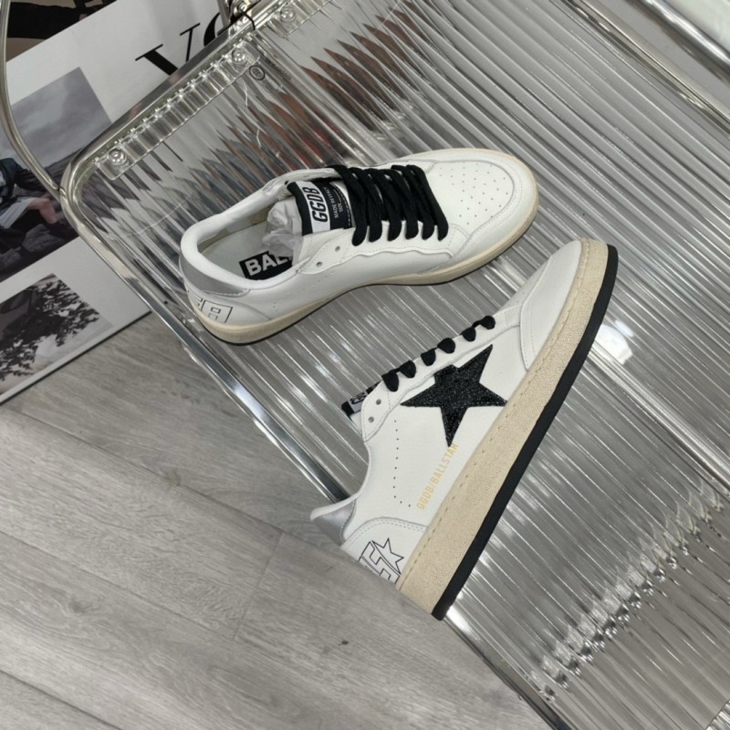 2024 Unisex GGDB White Black Leather Sneakers MJ00260