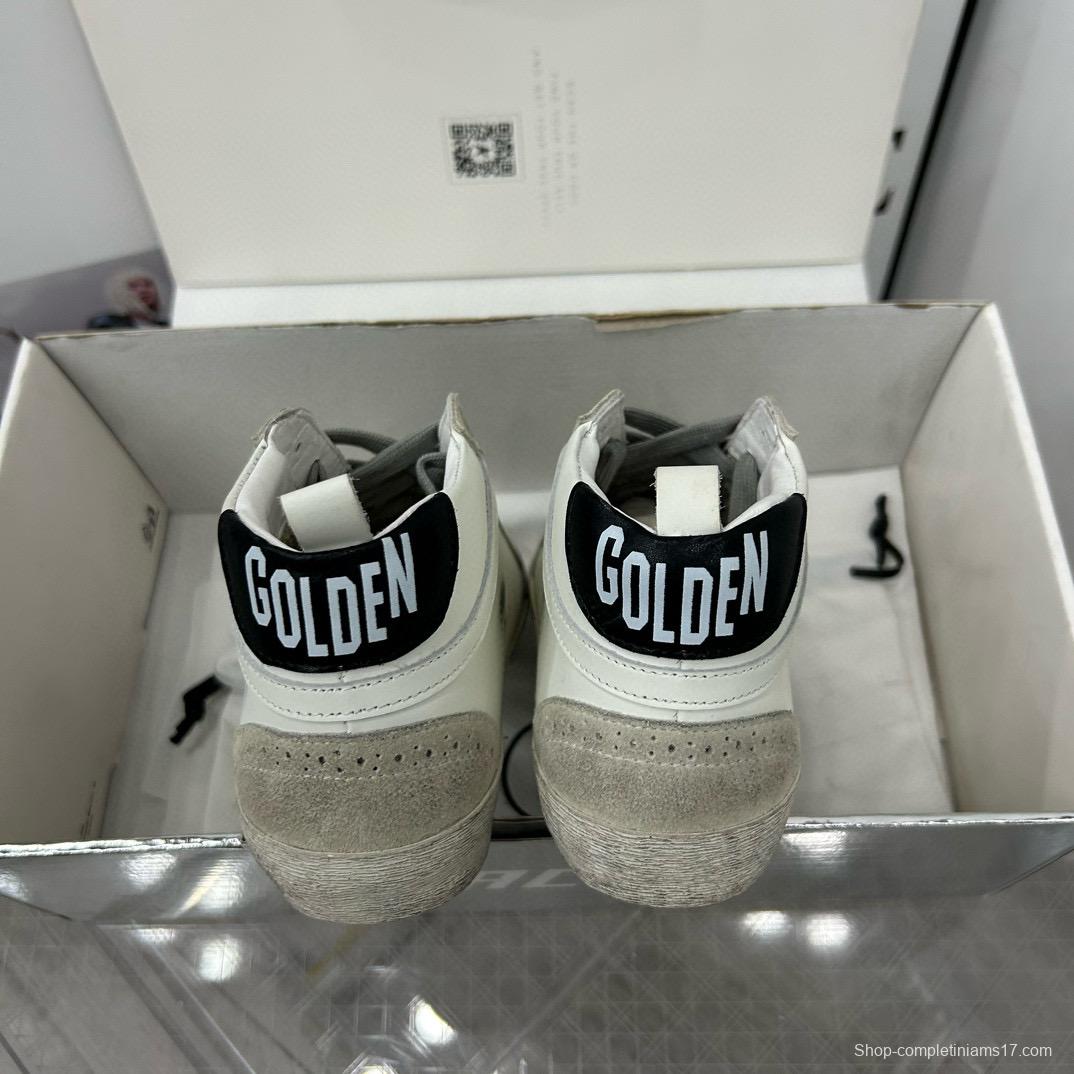 2024 Unisex GGDB White Black Leather Suede High Top Sneakers MJ00300