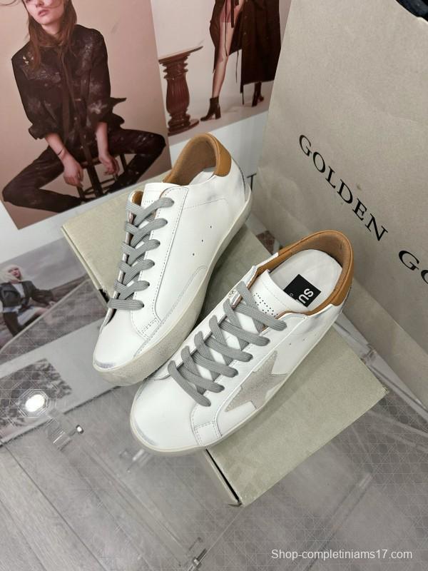 2025 Unisex GGDB White Brown Leather Sneaker MJ00260