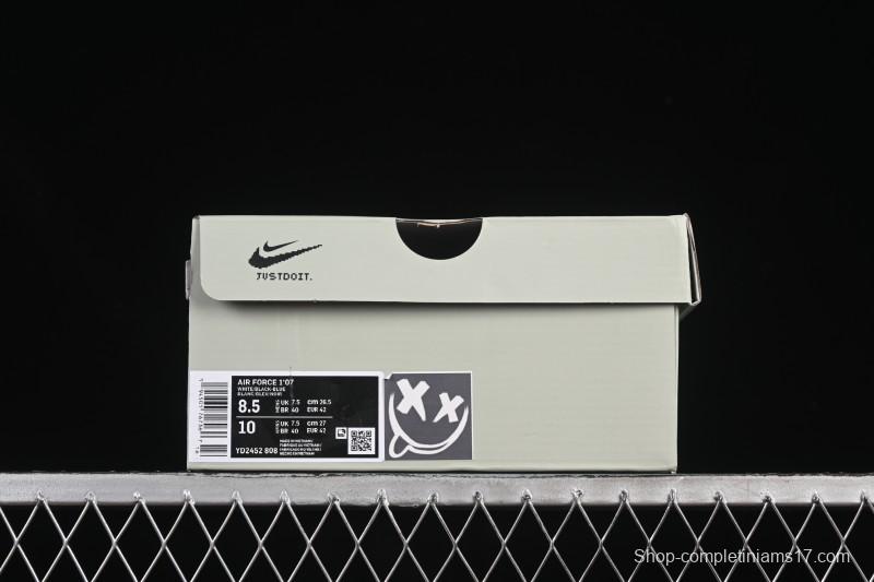 Nike Air Force 1'07 Low Grey Faced Prince Casual Sneakers - YD2452-808