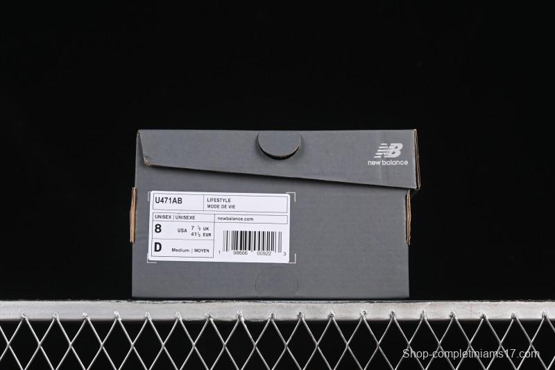 New Balance 471 Series Fabric and Leather Lifestyle Casual Shoes - U471AB