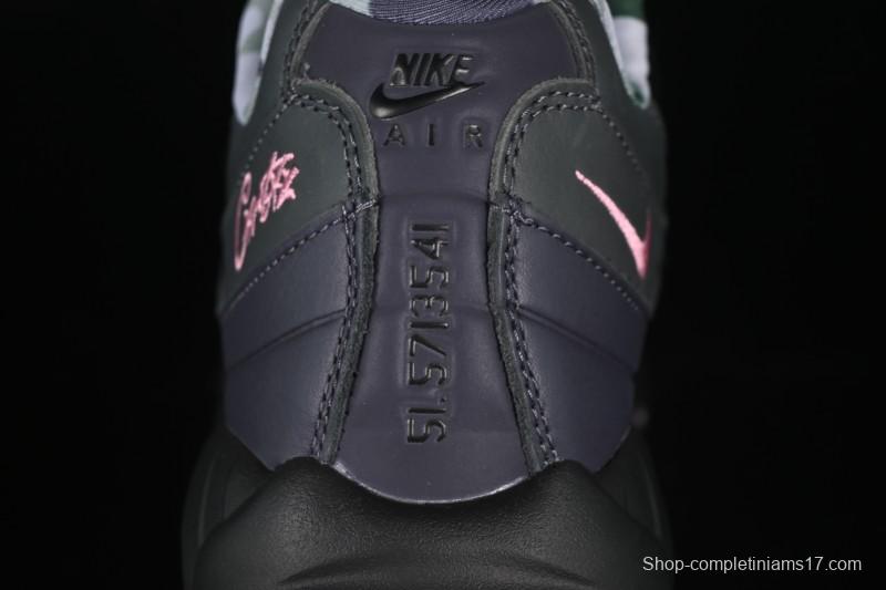 Nike Air Max 95 Retro Cushioned Running Shoes with Air-Sole Unit - FB2709-001