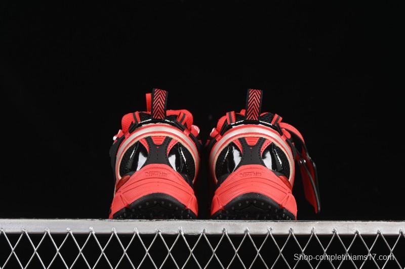 Off-White Be Right Low-Top Lifestyle Casual Shoes in Black Red