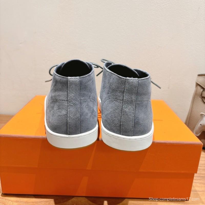 2025 Unisex H Grey Suede Boots AS00380