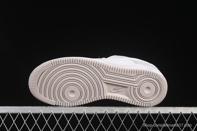 Nike Air Force 1'07 Low Denim Small Swoosh Casual Sneakers - ZH0316-092