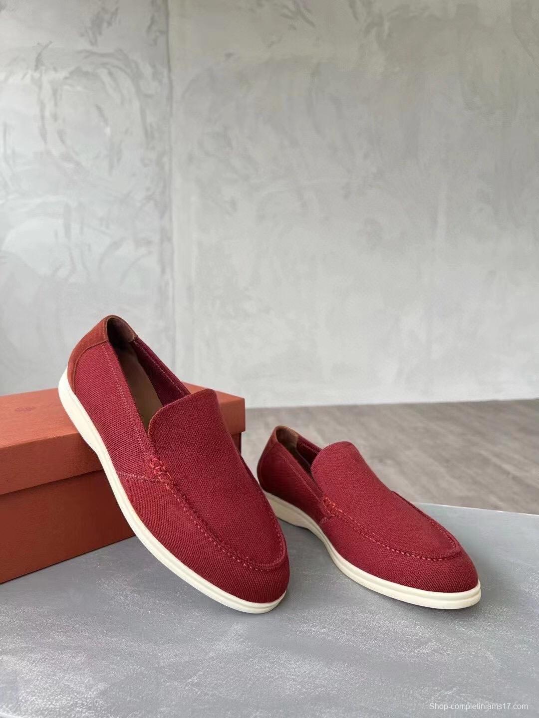 2025 Unisex Le Parmentier Red Wool Blend Loafers AS00280