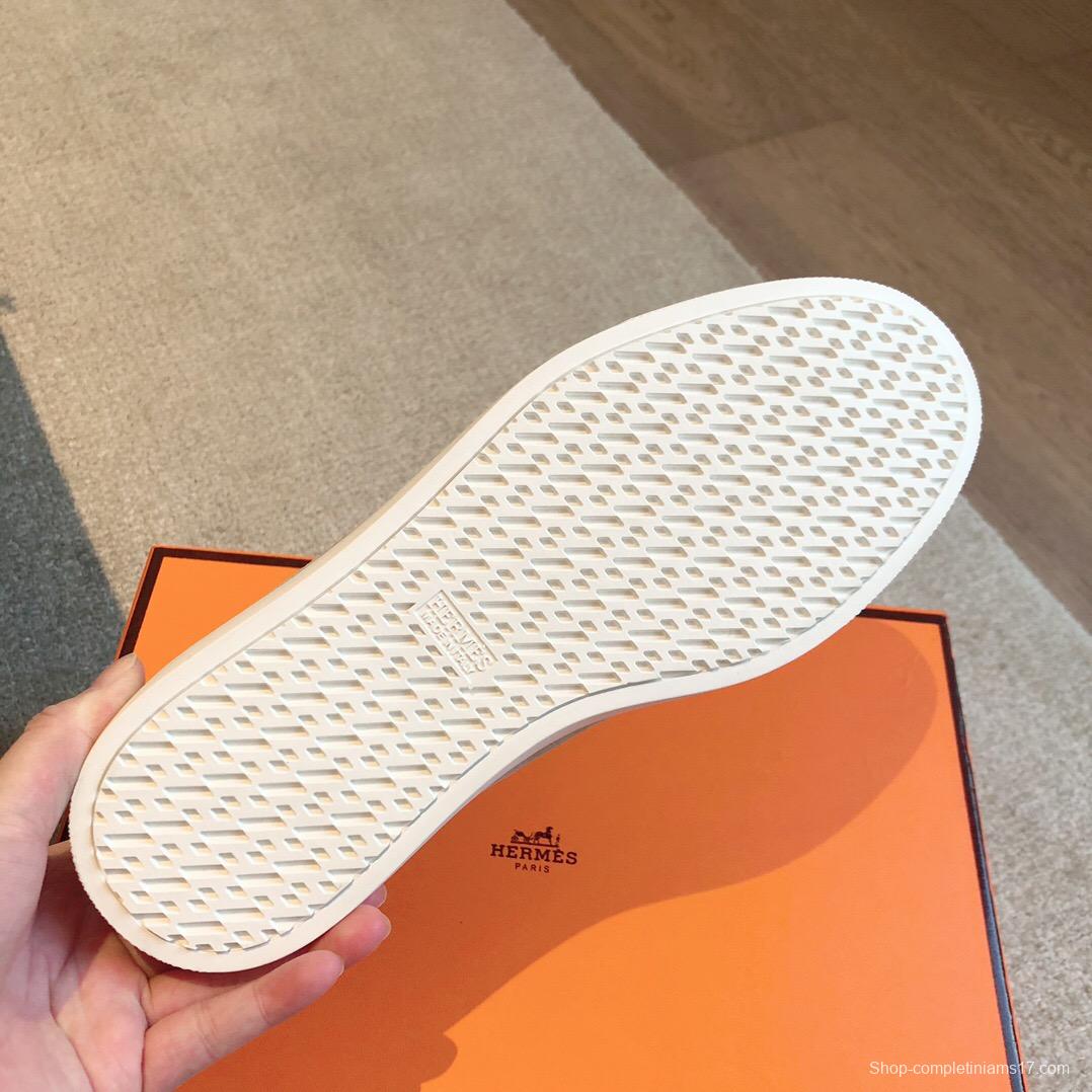 2025 Men Hermès Beige Suede Loafers AS00380