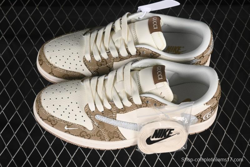 Nike Travis Scott x Fragment Design x Air Jordan 1 Low OG SP AJ1 Low Top Casual Sneakers - XS7089-603