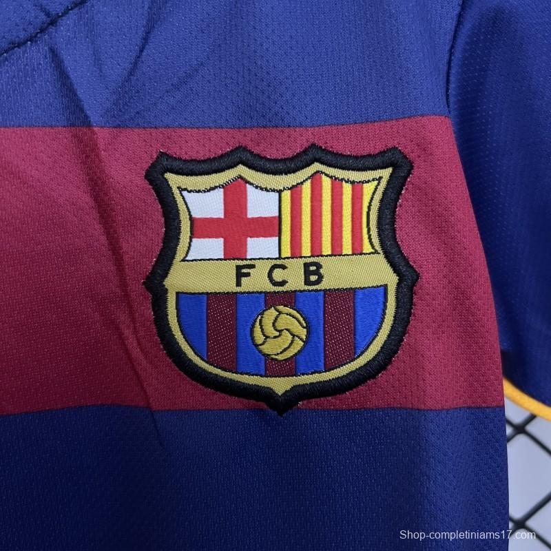 15/16 Kids Barcelona Home Size 16-28 Jersey